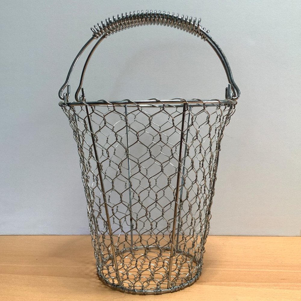Mid-century Styled Steel Wire Basket